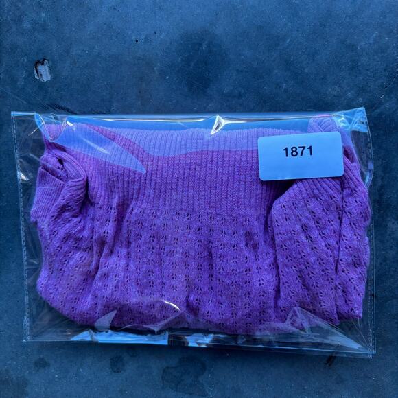 Moda International Turtle Neck Sweater Women's M Pink Knit Long Sleeve 36010042 - Picture 15 of 15